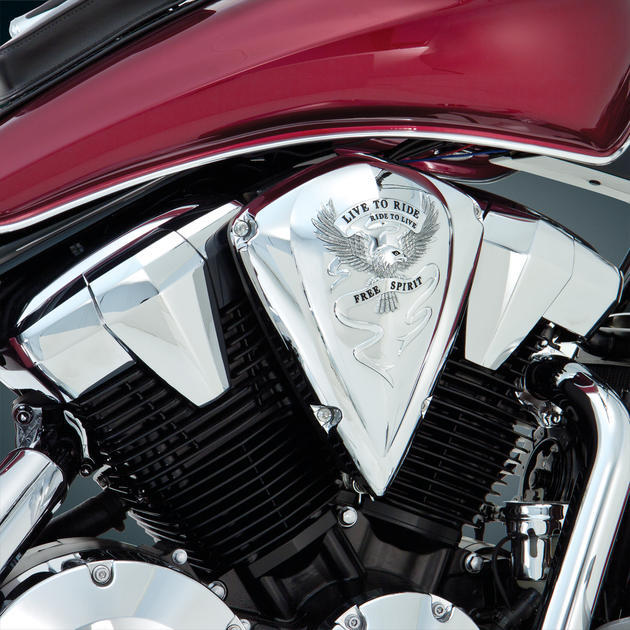 Show Chrome Free Spirit Air Cleaner Cover ABS #55-354 Honda VT1300 2010-2013