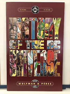 Marv Wolfman & George Perez 1986 VF! History of the DC Universe Books 1 & 2