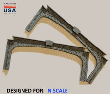X2 N Scale Brick TRIPLE Train Tunnel Portals ...