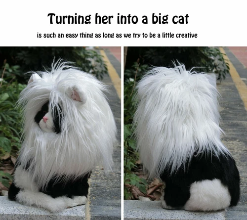 Lion Mane for Cats Funny Halloween Costume for Cats Snoods for Cats - Bild 33 von 42