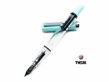 TWSBI ECO-T Mint Blue Clear Demonstrator Piston Fountain Pen 〝SEALED〞