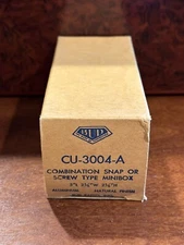 Bud Industries Aluminum Natural Finish / Snap Or Screw Type Minibox CU-3004-A