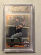 2017 Bowman Draft Kyle Wright 1st Orange Paper #/25 BGS 9.5 RC Atlanta Braves