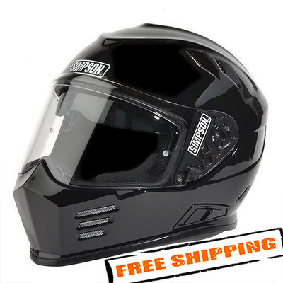 Simpson Motorcycle GBDXL2 1X Large Black Ghost Bandit Helmet
