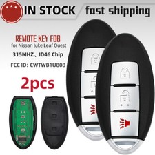 2 For 2011-2017 Nissan Juke Leaf Quest Versa Note Smart Prox Key Fob Cwtwb1u808