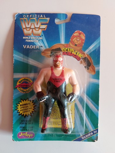 WWF Bend Ems - Vader Series 4 - On Card - Just Toy...