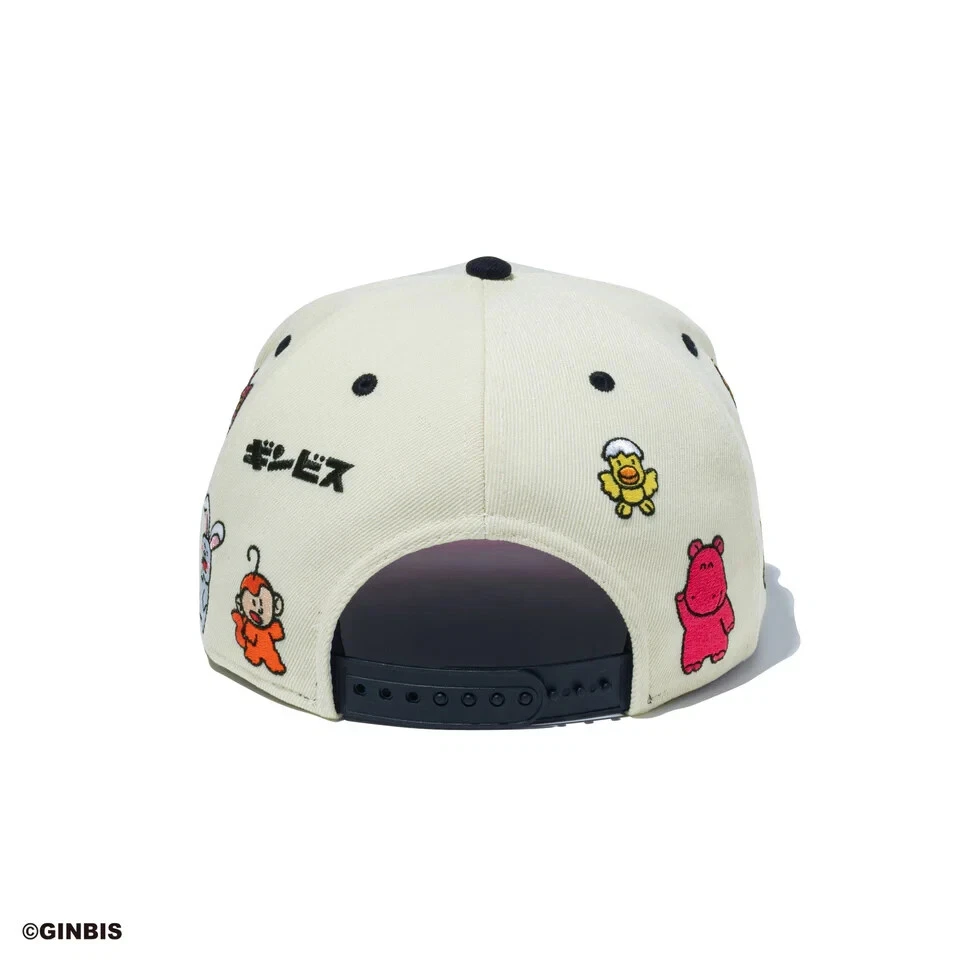 New Era 9FIFTY GINBIS Tabekko Dobutsu All Over Chrome Black Visor 14669159 - Image 2 of 4