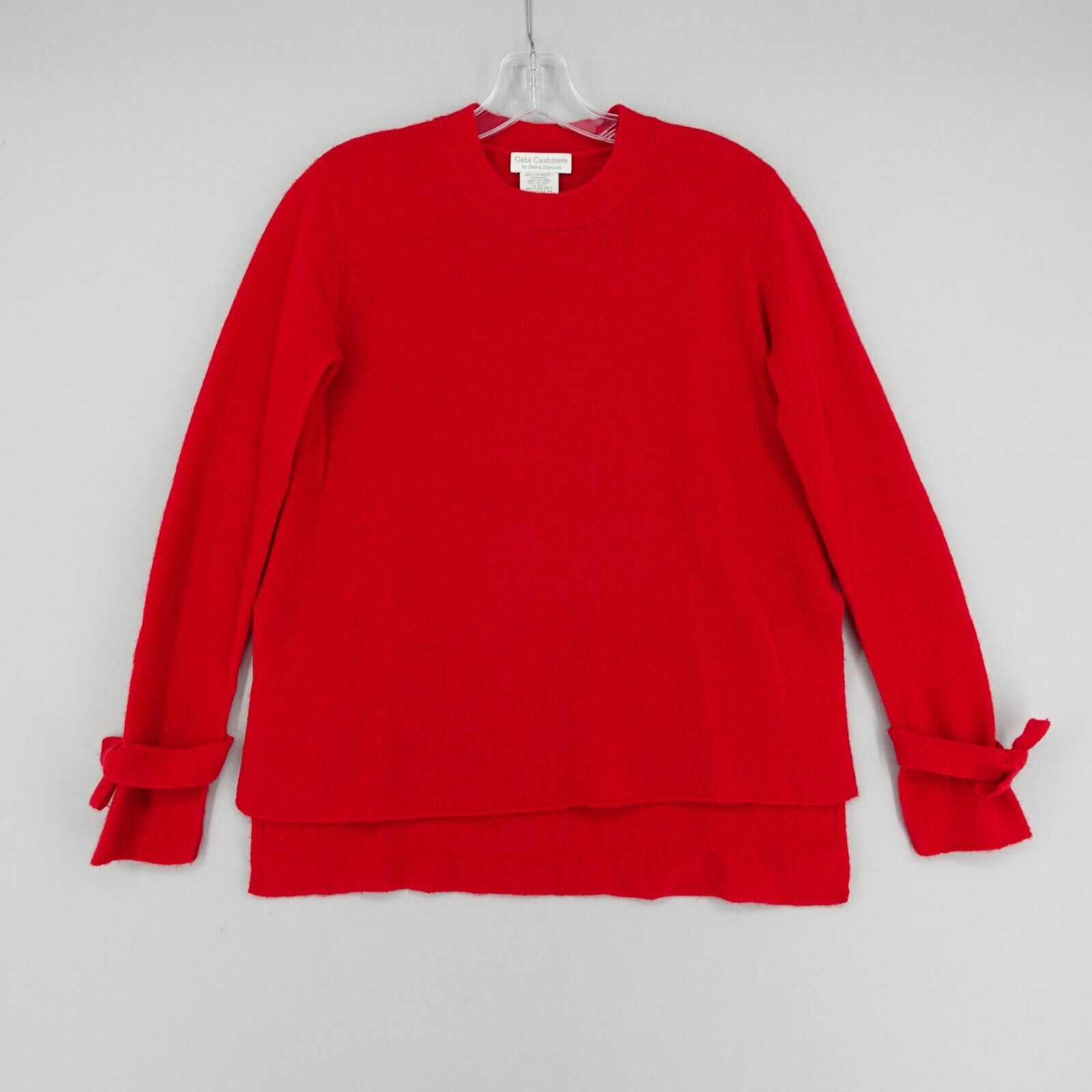 Oats Cashmere by Debra Hayburn Sweater XS Red Sli… - image 1