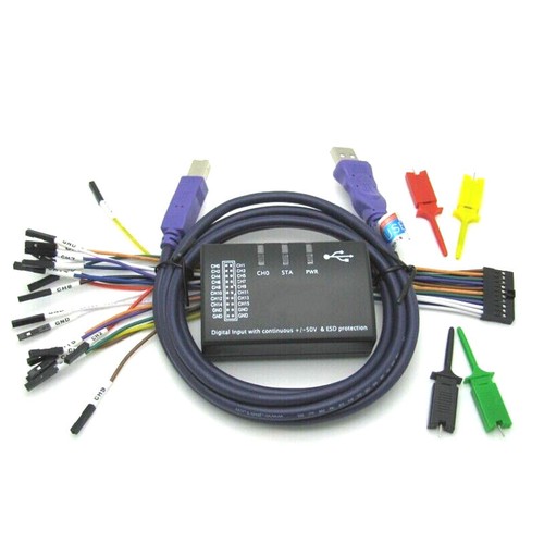 Mini 16 Analizzatore Logico USB 100M Max Sample Rate 16CH Supporto 1.2.10 Software - Foto 2 di 5