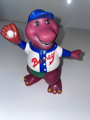 Vintage Barney the Purple Dinosaur Baseball Figure from Lyons Group 5  Toy EL5