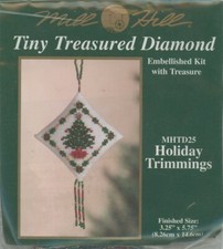 Mill Hill Tiny Treasured Diamond Holiday Trimmings MHTD25 Stitch  Beading KIT