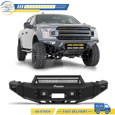 Bumper Front w/ Winch Plate & LED Lights & D-rings For 2010-2018 Dodge Ram 2500