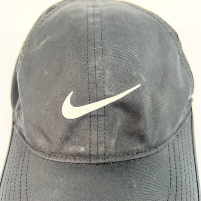 NIKE DriFit Featherlight Adult Tennis Running Sport Hat Cap Black