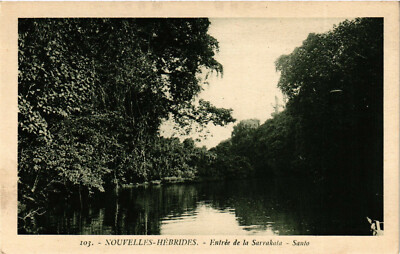 PC NEW HEBRIDES, PACIFIC, ENTRY DE LA SARRAKATA, SANTO, Postkarte (b19183)