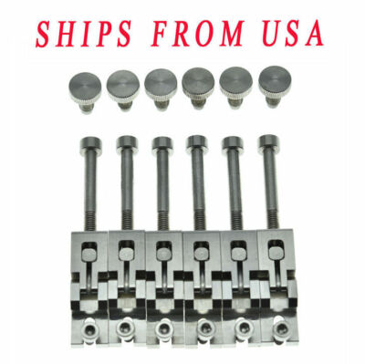 Steel Double Locking Tremolo Bridge Saddles with Screws fits Floyd Rose Tremolos