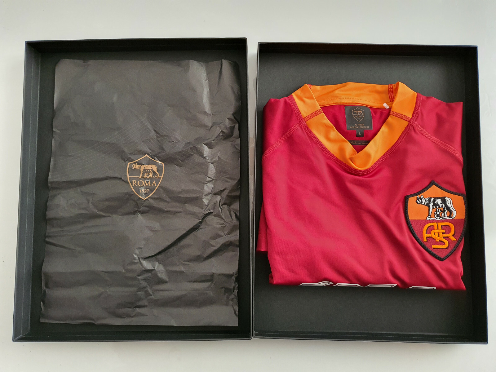 MAGLIA AS ROMA SHIRT CELEBRATION JERSEY SCUDETTO 2001 LIMITED EDITION+BOX SIZE L