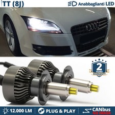 KIT Lampadine LED H7 per AUDI TT 8J Fari LENTICOLARI Anabbaglianti CANBUS 6.500K