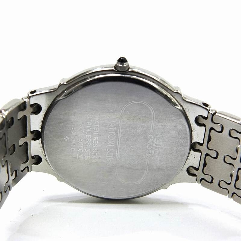 SEIKO CREDOR 9571-5050 White Dial Quartz Men's Watch JAPAN SEIKO CREDOR 9571-5050 White Dial Quartz Men's Watch JAPAN