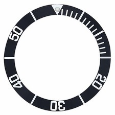REPLACEMENT BEZEL INSERT BLACK FOR WATCH 42MM X 33MM