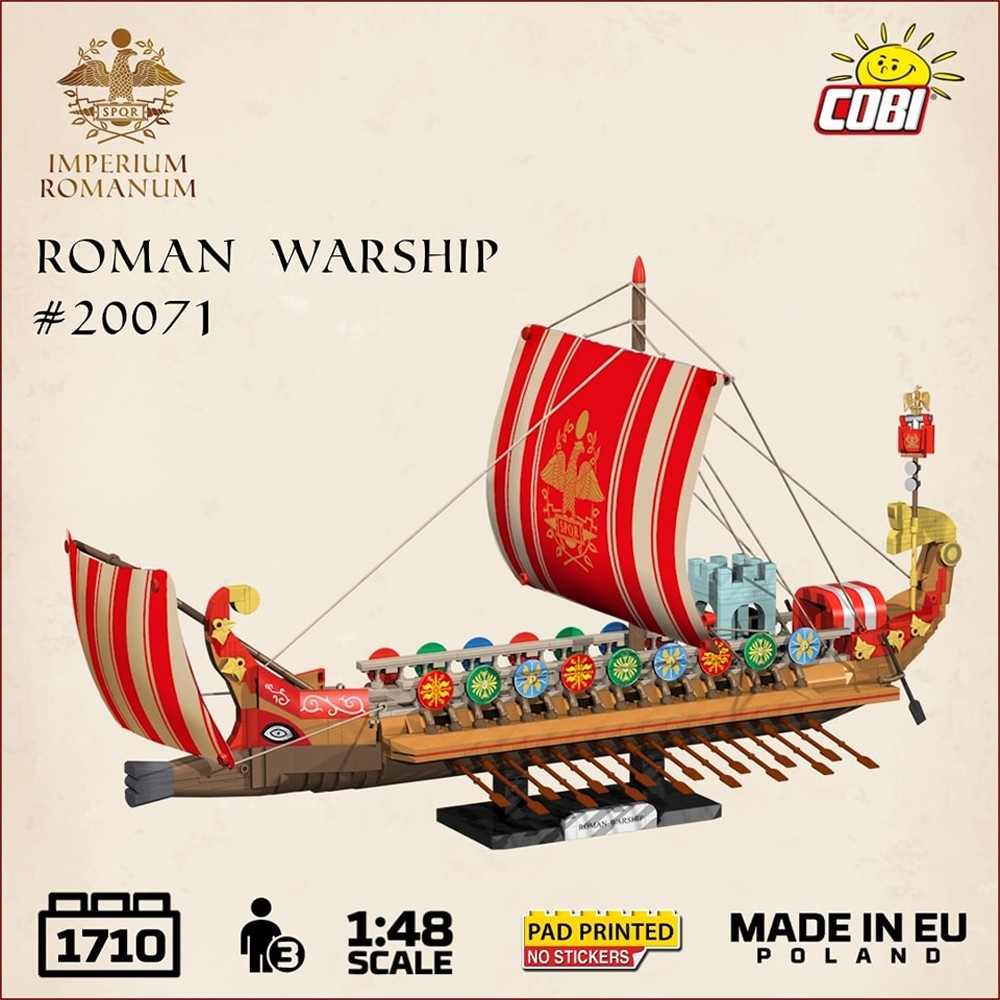 COBI-20071 Imperium Romanum Roman Warship Ship 1710Pcs - Image 7