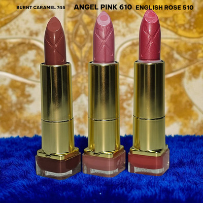 Max Factor 3x Lippenstift Set 610 745 510 Rose Nude Caramel Cremig Glanz Pearly