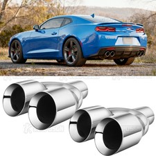 For Chevrolet Camaro Ss Zl1 Stainless Dual 2.5 Inlet 3.5 Outlet Exhaust Tips For Chevrolet Camaro Ss Zl1 Stainless Dual 2.5 Inlet 3.5 Outlet Exhaust Tips