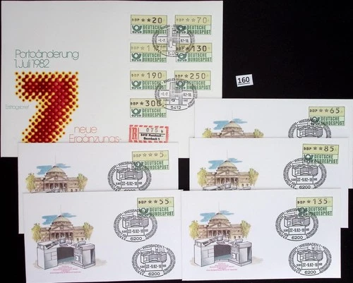 /// GERMANY 1982 - 5 FDC - ATM