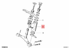 Soporte para oreja de faro izquierdo de metal genuino negro BMW R50 R60/2/5 R75