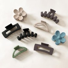 8PCS Hair Clips for Women, Flower Claw Clips for Thick Hair, Non-Slip Hair
