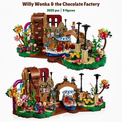 Bausteine - Willy Wonka & die Schokoladenfabrik | 2025 Teile (21360) ABS Bausatz