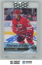 2019-20 Upper Deck Young Guns Buyback Auto Sebastian Aho /20 #71 Carolina