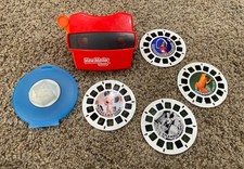 Red View-Master 3D Viewer Vintage Tribute Reels Disney 100 Year Anniversary Set