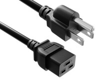 3ft NEMA 5-15P to C19 Heavy Duty Power Cord, ...