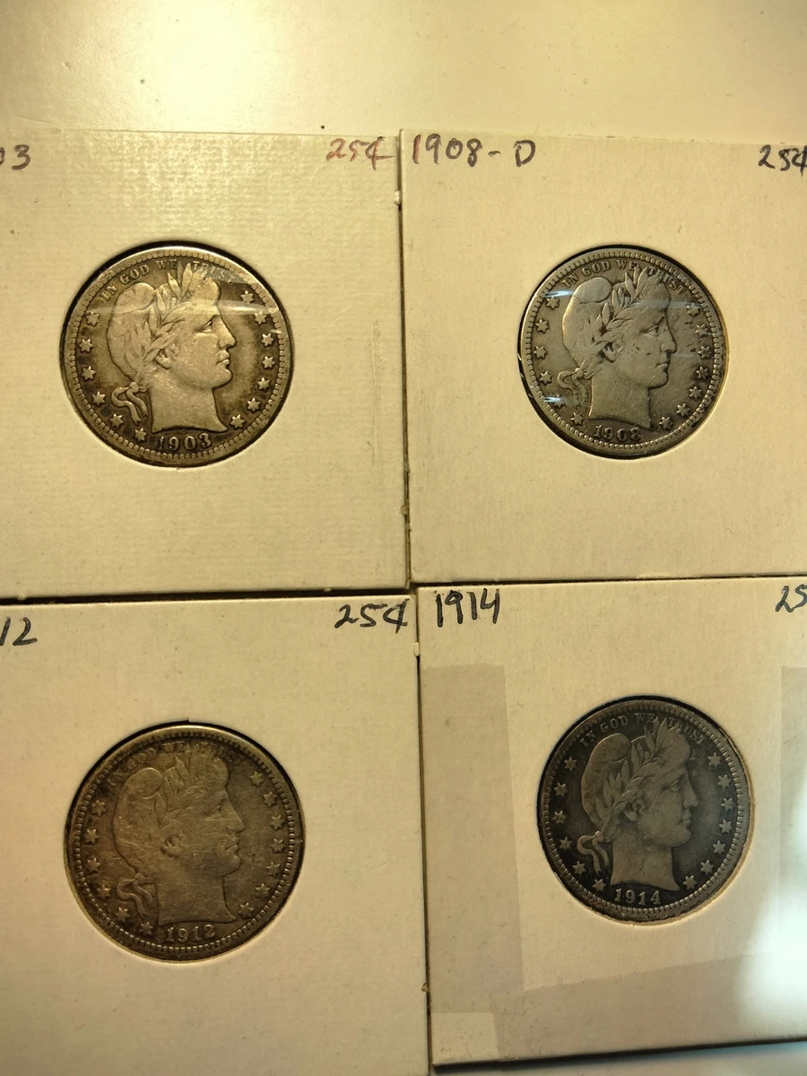 1912 Year Barber Quarters (1892-1916) for sale | eBay