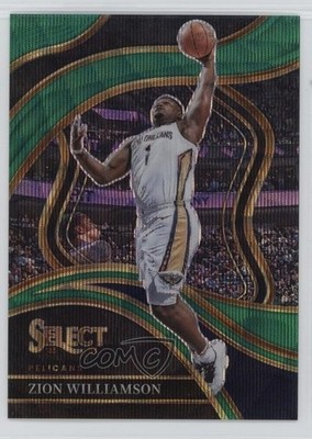 2023-24 Panini Select Courtside Green Wave Prizm 10/50 Zion Williamson #236 4f5