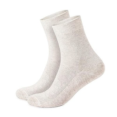 FlaxSox Organic Linen Socks Women 3-Pack Thin Breathable Mesh Large