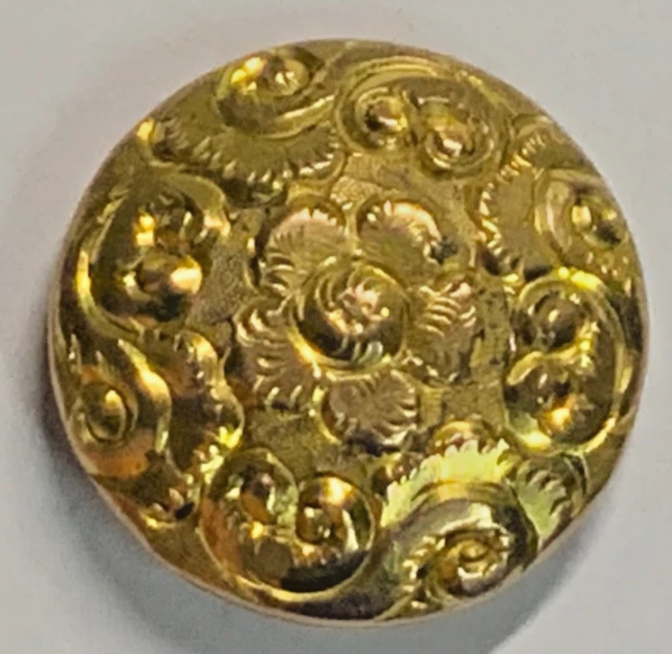 Lot of 5 GORGEOUS CINQUEFOIL GOLDEN AGE 21.7mm GILT COAT BUTTONS 1841-53 NOS - Image 4 of 4