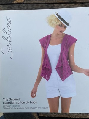 The Sublime Egyptian Cotton DK Buch 20 Muster Frauen, Männer, Kinder, Babys