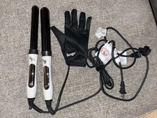 Lange Bijou Curling Iron Set+ 2 curling Irons With Different Size Barrels /Glove