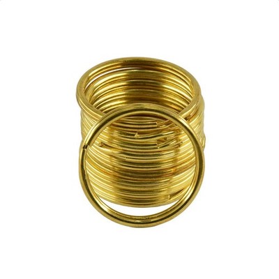 10 Stücke Gold Messing Metall Schlüssel Ringe Ketten Split Ring Creop Zubehör