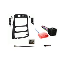 Fits Hyundai Genesis Coupe 10-12 w/ Manual Climate DDIN Radio Harness Dash Kit