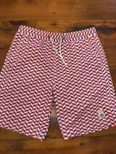 Psycho Bunny Boys XL 14-16 Swim Trunks Colorful Abstract Lined Drawstring