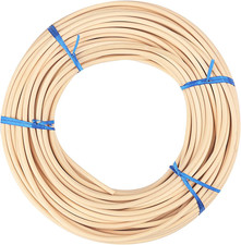  8 Spline, 66 Ft Reed Spline, Natural Cane Webbing Roll, and Round Reed Coil fo