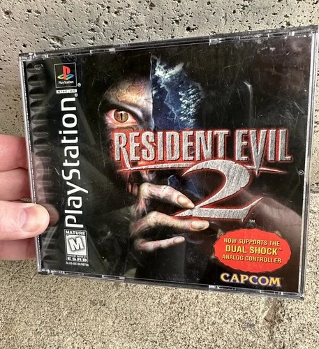 Resident Evil 2 (Sony PlayStation 1, 1998) Complete w/ Manual + Reg Card Tested