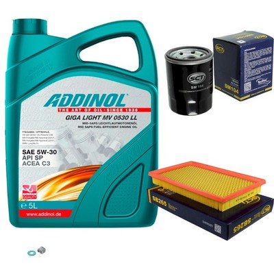 SCT Inspektionspaket 5L ADDINOL GIGA LIGHT MV 5W-30 für Nissan Maxima/Maxima QX