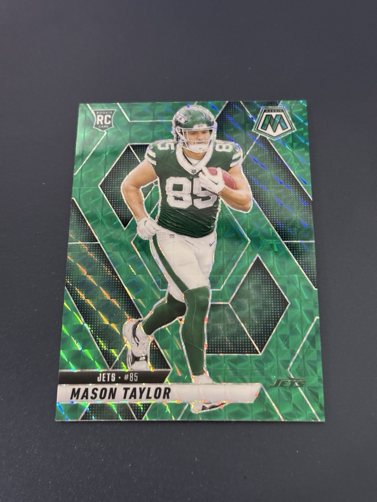 2025 Panini Mosaic Mason Taylor (RC) #324 Green Mosaic Prizm
