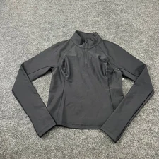 ATHLETA Interval Half Zip Women's Size S Black 414967 