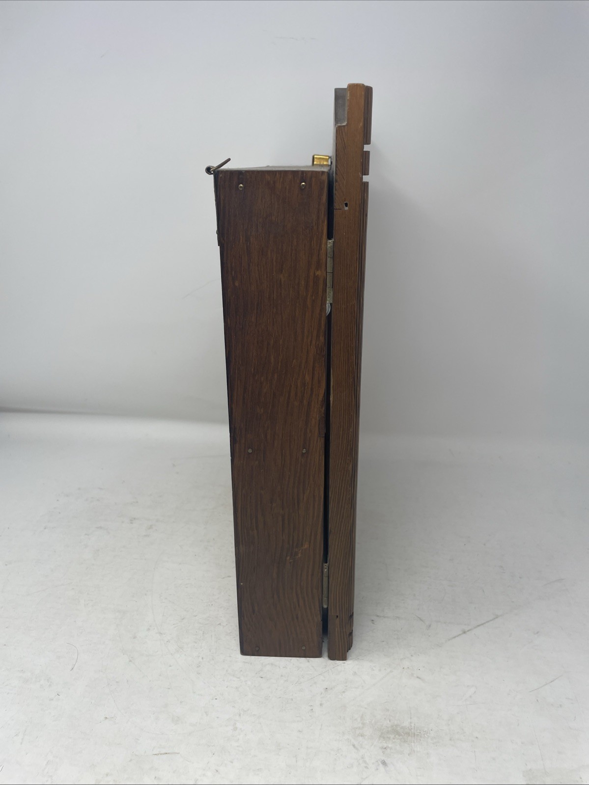 Vintage Wooden Wall Hanging Spices Cabinet & Glass Jars