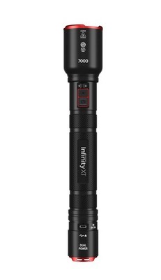 Infinity X1 7000L Dual Power Rechargeable LED Flashlight 7000 Lumen No Box