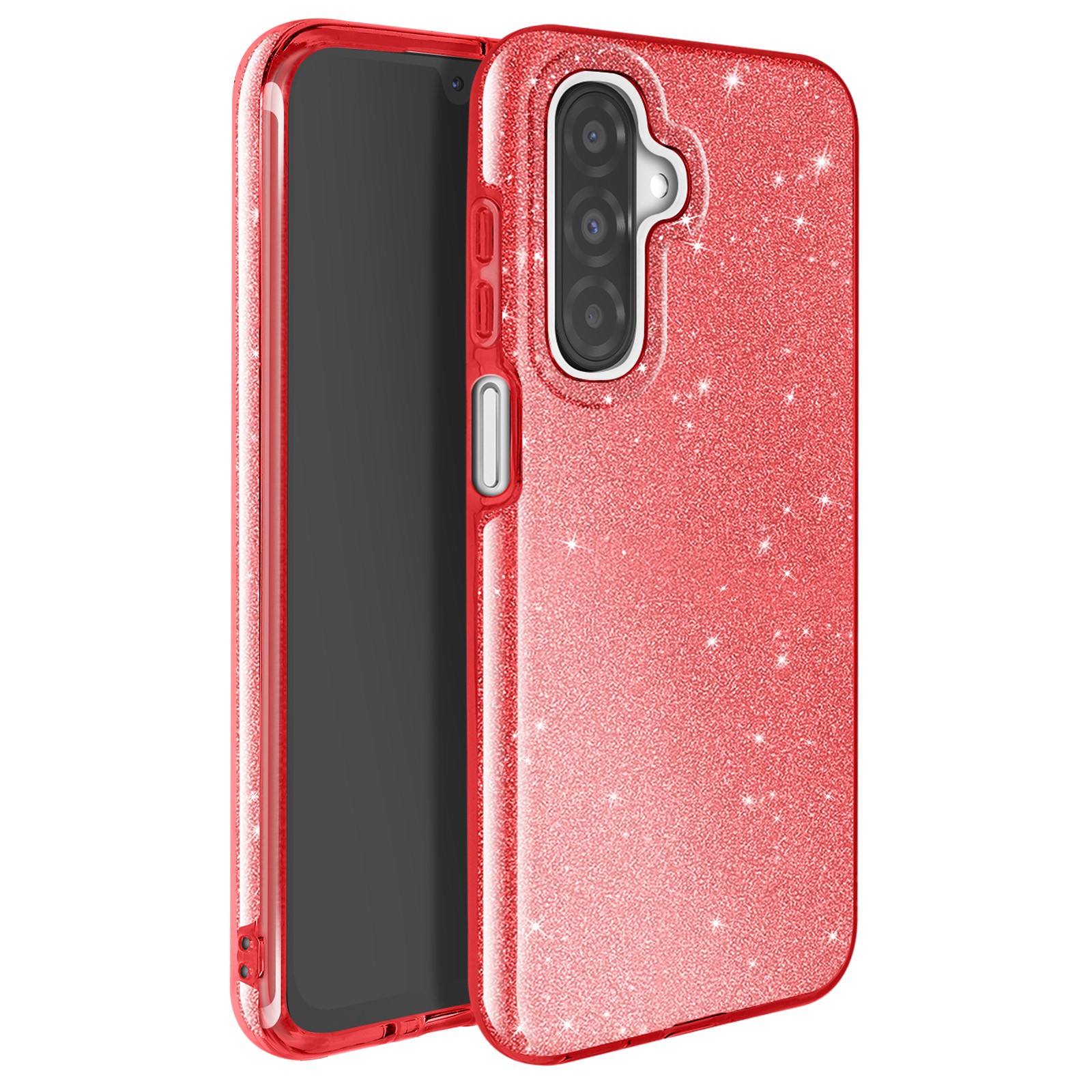 Coque Galaxy A26 rouge brillante anti-rayure qui évite la casse de l'écran lors des chutes